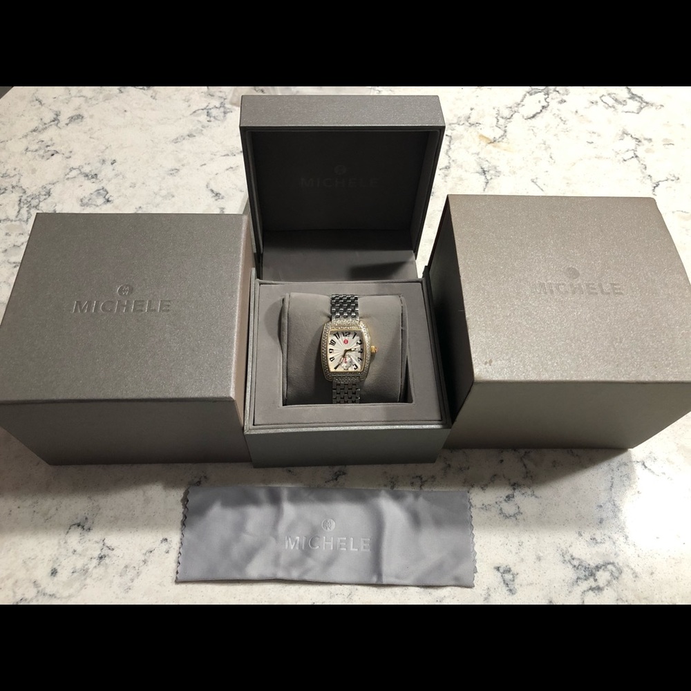 Authentic Michele Diamond Urban Mini (ModelMw02a01c5001) Watch